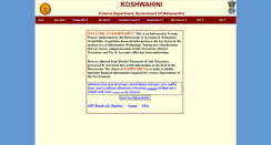Desktop Screenshot of koshwahini.mahakosh.gov.in